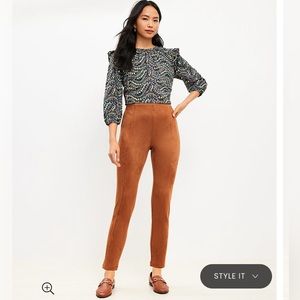 LOFT Faux Suede Leggings - Size XL - NWT